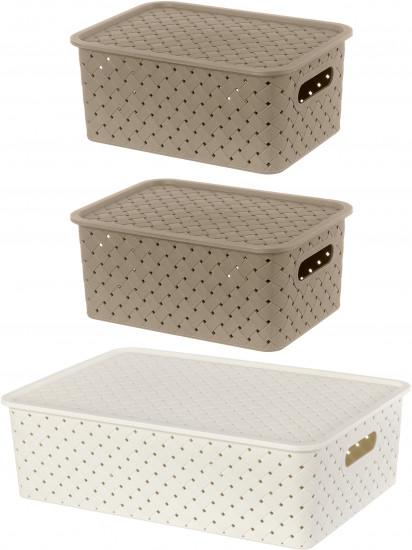 Набор корзинок с крышками «Береста»