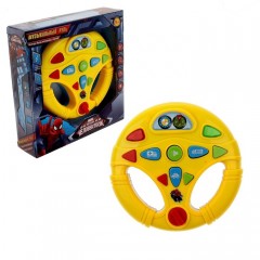 Руль музыкальный «Человек паук», цвет в ассортименте - Фото 1