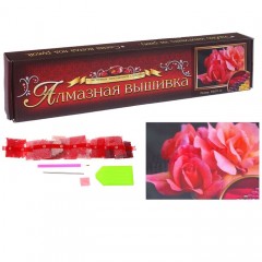 Алмазная вышивка «Розовые розы» - Фото 2