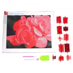 Алмазная вышивка «Розовые розы» - Фото 1