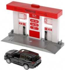 Набор игровой «Автозаправочная станция с автомобилем Lexus LX-570» - Фото 2