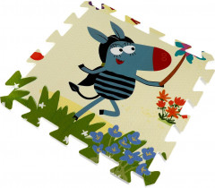 Коврик-пазл «Зебра в клеточку» - Фото 1