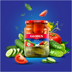 Ассорти из томатов и огурцов - Фото 1