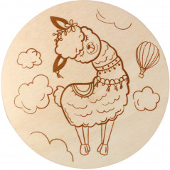 Доска для выжигания «Лама» - Фото 1