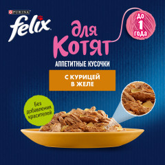Корм влажный для котят с курицей в желе - Фото 2