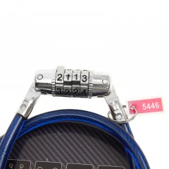 Замок навесной велосипедный кодовый 8x650 мм, цвет в ассортименте - Фото 2