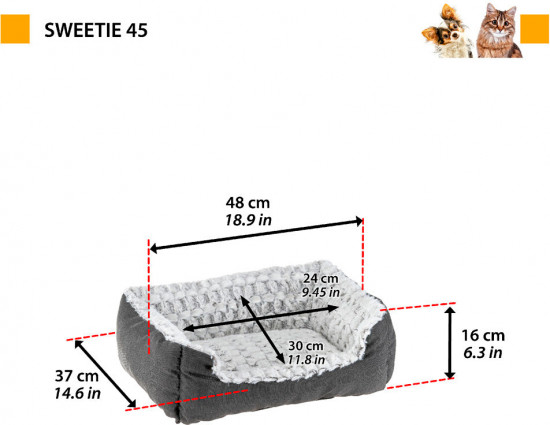 Лежак для животных «Sweetie»