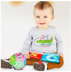 Книжка-игрушка тактильная с мячиком «Формы и узоры» - Фото 2