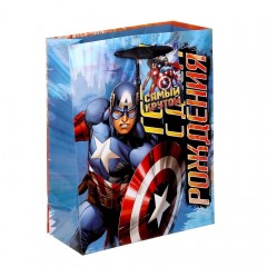 Пакет ламинат вертикальный двусторонний Герой «С Днем Рождения»,18х23 см, +мини-открытка - Фото 3