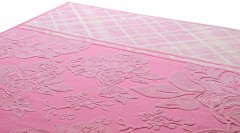 Простыня-покрывало махровая пестротканая с эффектом велюра «Fiorente» (Cleanelly, 2-спальная, хлопок,180х212 см) - Фото 1