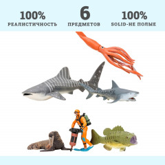 Набор фигурок «Морские животные» - Фото 4