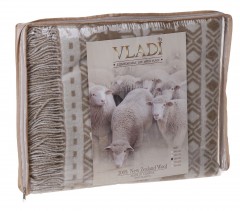 Плед шерстяной «Снежинка» (1,5-спальный, размер 140х200) - Фото 1