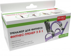 Тренажер для фитнеса с эспандерами «Фитнес-тренер 3 в 1» - Фото 1