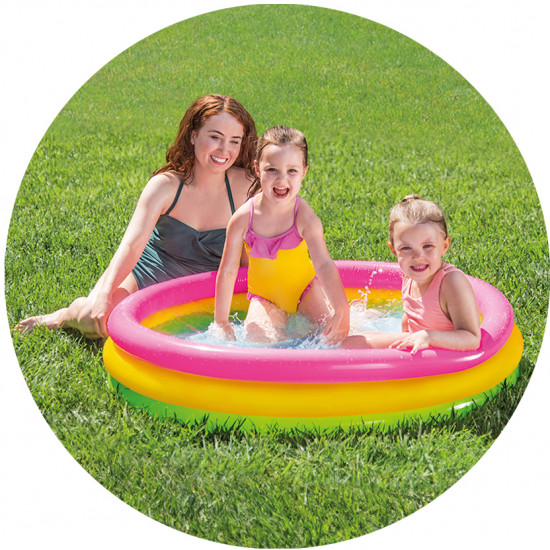 Бассейн детский надувной Радуга