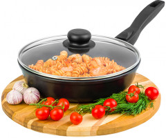 Сковорода глубокая «Черный мрамор» - Фото 1