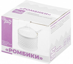 Сахарница с ложкой «Ромбики» - Фото 3