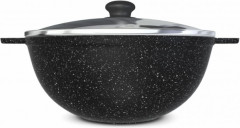 Казан с крышкой «Черный гранит» - Фото 1