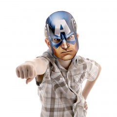 Маска карнавальная «Капитан Америка» - Фото 1