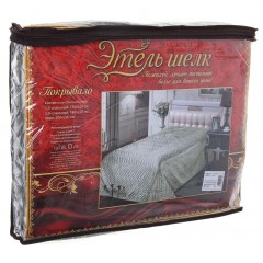 Покрывало «Сталь» (евро, размер 200х220см, искусственный шелк) - Фото 1