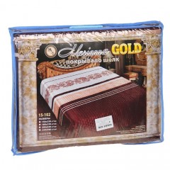 Стеганое покрывало из искусственного шелка «Оникс» (рис. 15-101, евро-макси, размер 220х240) - Фото 1