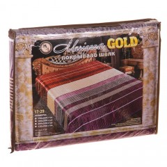 Стеганое покрывало из искусственного шелка «Сирень» (рис. 17-29, евро-макси, размер 220х240) - Фото 1