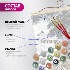 Картина по номерам «Фиолетовый крокус» панно - Фото 2