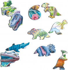 Пазл «Летающие, прыгающие и ныряющие динозавры» - Фото 2