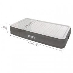 Матрас надувной Comfort-Plush Twin 99х191х33 см, со встроенным насосом - Фото 1