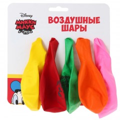 Воздушные шары «С праздником! Минни Маус» (набор 5 шт), 30 см - Фото 2