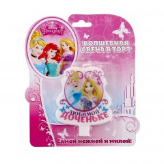 Свеча в торт «Любимой доченьке», Принцессы - Фото 2