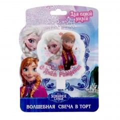 Свеча в торт «С днем рождения», Холодное сердце - Фото 2