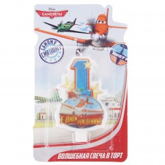 Свеча в торт «С днем рождения!», цифра 1, Самолеты - Фото 2