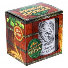 Кружка пивная «Тайга - закон», 500 мл - Фото 2