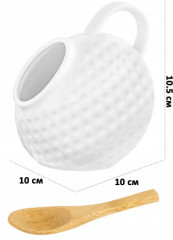 Банка для соли с деревянной ложкой «Сфера» - Фото 1