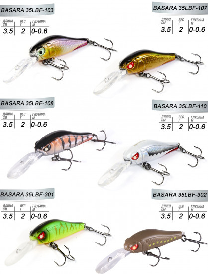 Набор воблеров LJ Pro Series «Basara»