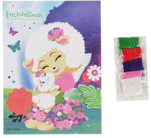 Аппликация из песка «Enchantimals. Лорна Ягнёнок и Флаг»
