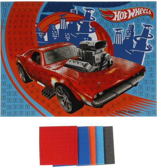 Мозаика мягкая «Hot Wheels»