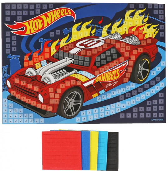 Мозаика мягкая «Hot Wheels»