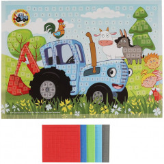 Мозаика мягкая «Синий трактор» - Фото 1