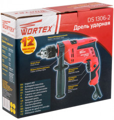Дрель ударная Wortex DS 1306-2 - Фото 5