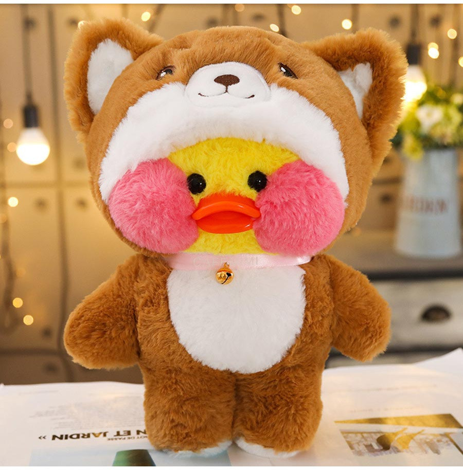 Игрушка мягкая «Lalafanfan Duck в кигуруми Корги» | МихиМихи | Фото 1