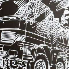 Гравюра с эффектом золота «Самосвал» - Фото 3