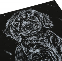 Гравюра с эффектом золота «Щенок» - Фото 2