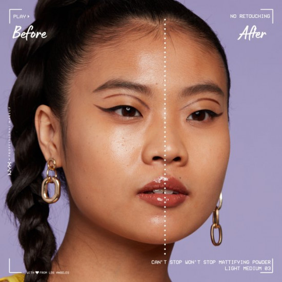 Пудра матирующая, оттенок 03 Light medium