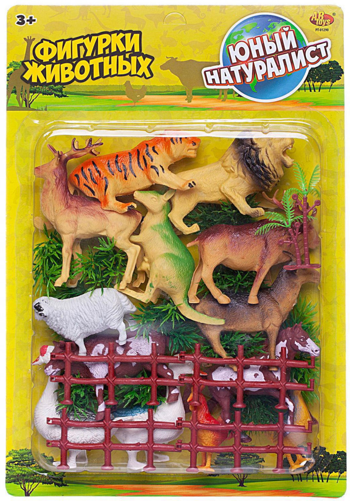 Набор фигурок «Дикие животные» | Юный натуралист | ABtoys | Фото 1