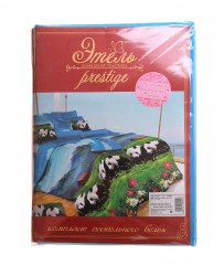 Комплект постельного белья «Панды» (1,5 спальный, сатин, 2 наволочки 50х70+5см) - Фото 1