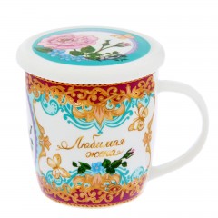 Набор кружка с крышкой-подставкой «Любимая жена» (350 мл) - Фото 5