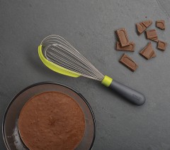 Венчик со скребком «Whiskle», зеленый - Фото 1