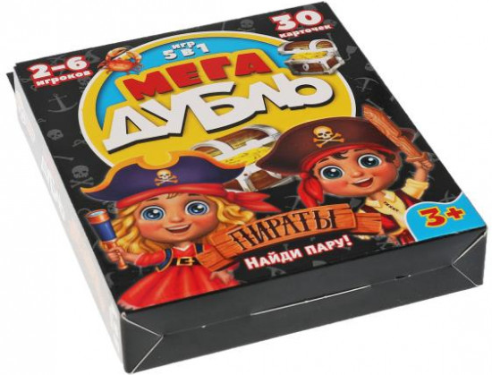 Игра карточная 5 в 1 «Мега Дубль. Найди пару!»
