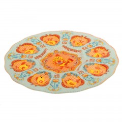 Тарелка на 8 яиц и кулич «Со светлой Пасхой!» курица и цыплята - Фото 3